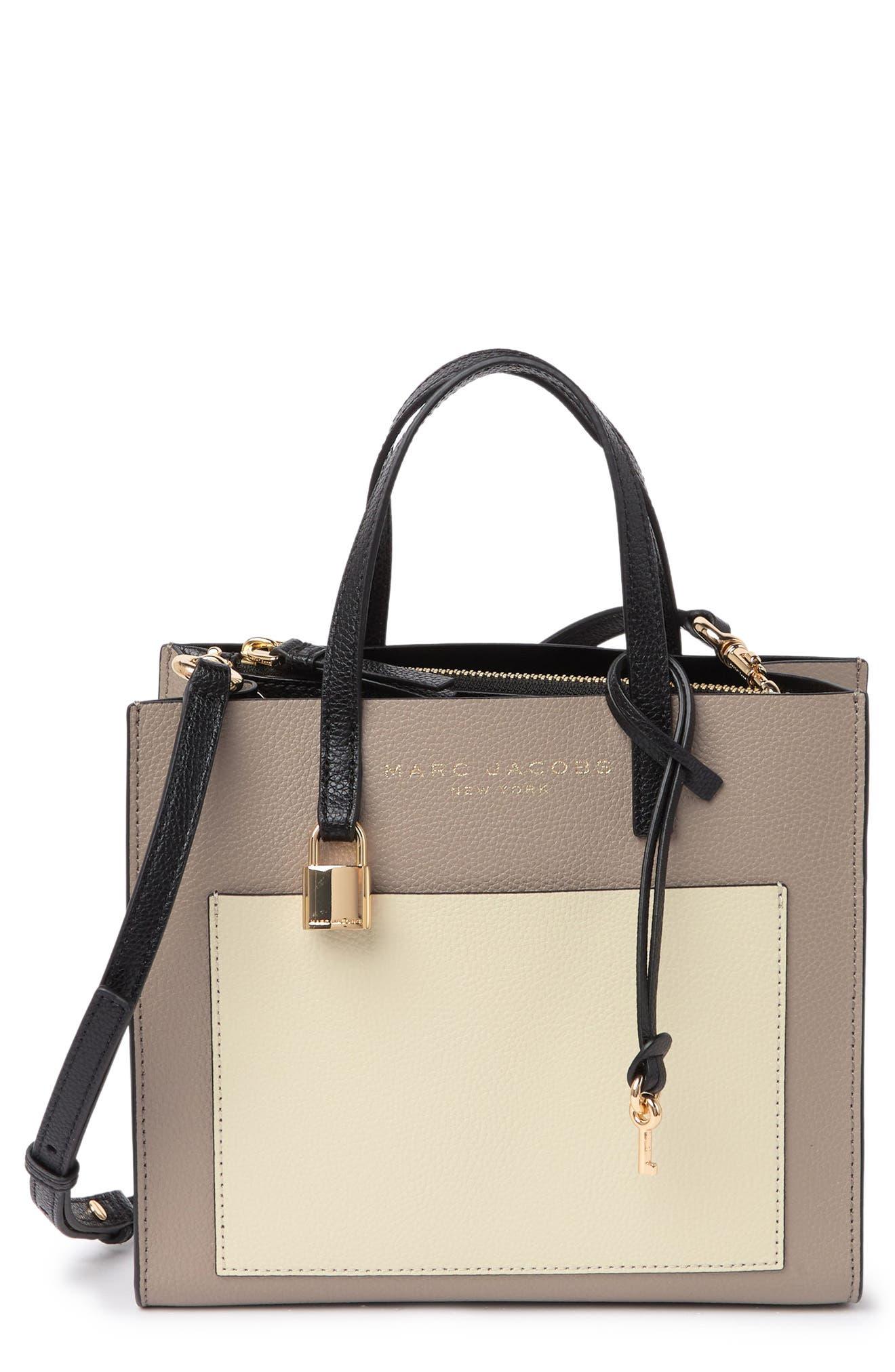 Marc Jacobs The Colorblock Large Tote Bag in Beige Multi
