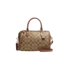 COACH Rowan Satchel In Signature Canvas Brown